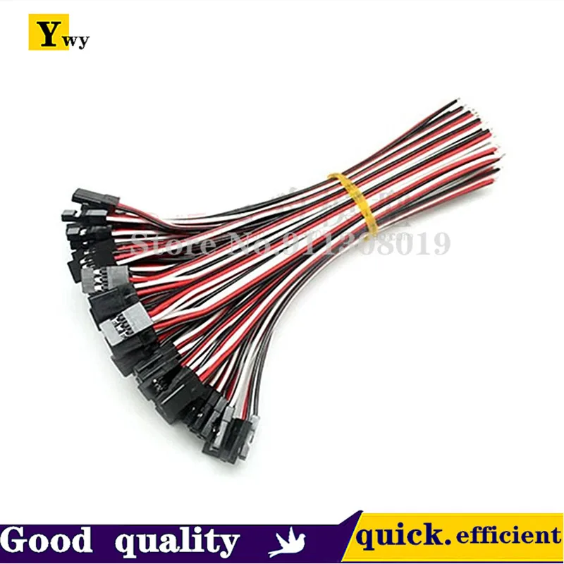 10 pz 100mm/150mm/200mm/300mm/500mm singola testa RC Servo cavo di prolunga cavo cavo JR per Rc elicottero Rc Drone 30AWG