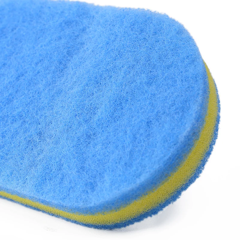 1pc Handheld Bathtub Scrubber Bathtub Sponge Brush Kitchen Cleaning Brush Blue Soft Magic Sponge Scrub Cleaning Brush Gadgets