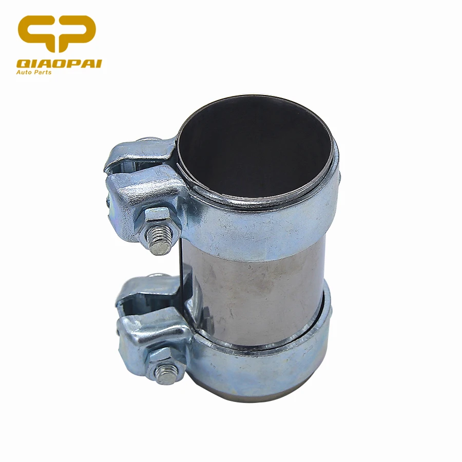 

Stainless Steel Thicker Car Muffler Clamp Exhaust Pipe 437.253.141 893253139B 3D0253141A For Volkswagen C4 A6 125*60 mm Silver