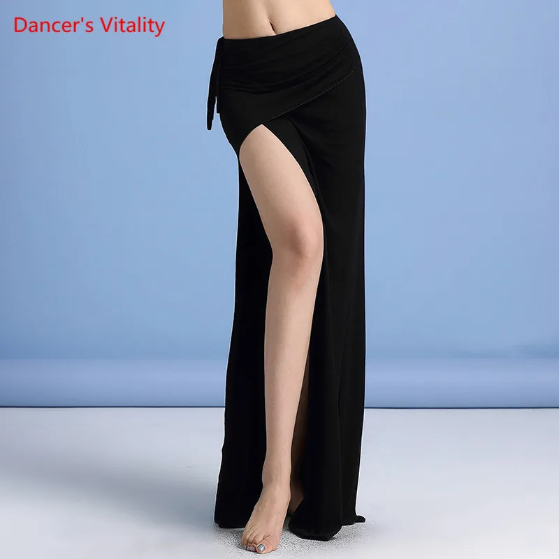 Belly Dance Skirt Modal Split Long Skirt Performance Clothes Female Adult Elegant Profession Competition Practice Clothing