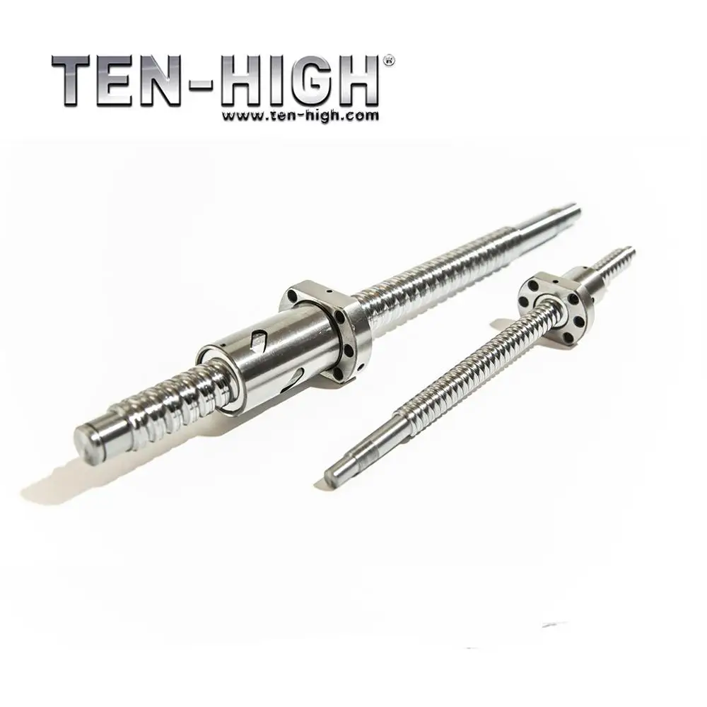 

TEN-HIGH free shipping CNC SFU2010 ball screw set ball screw End machining + single ball nut