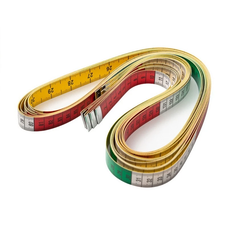 150cm/60" Body Measuring Ruler Sewing Tailor Tape Measure Mini Soft Flat Ruler Centimeter Meter Sewing Measuring Tape