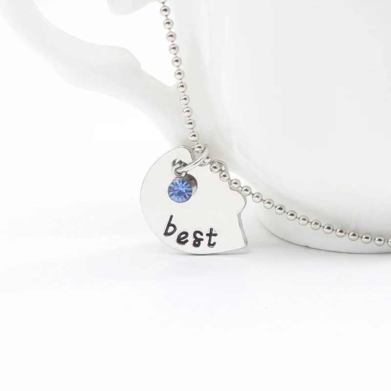 3Pcs/Set Letters Best Friends Forever Friendship Necklace Undertale Colors Rhinestone BFF Friendships Chokers 2023 Gifts