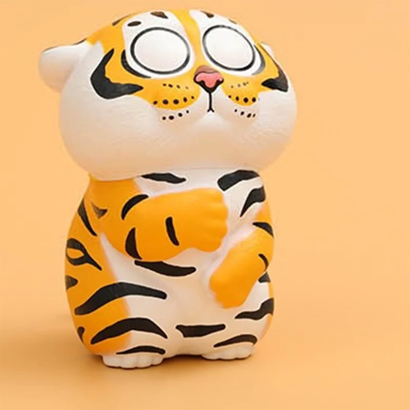 Original Xiaohu Tiger Daily Series Blind Box Toys Desktop Model Kawaii Surprise Bag Anime Figure Fat Tiger Girls Birthday Gift