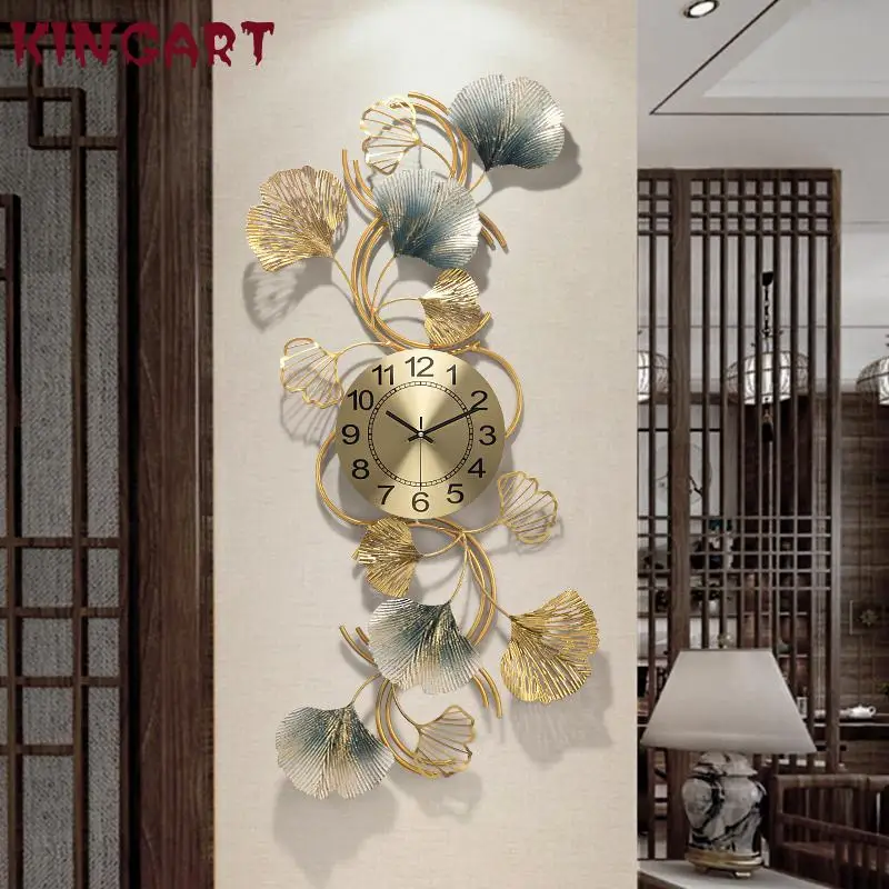 3d Metal Large Wall Clock Home Decor Living Room Wall Art Clock Creative Iron Wall Ornaments Big Hanging 141293937