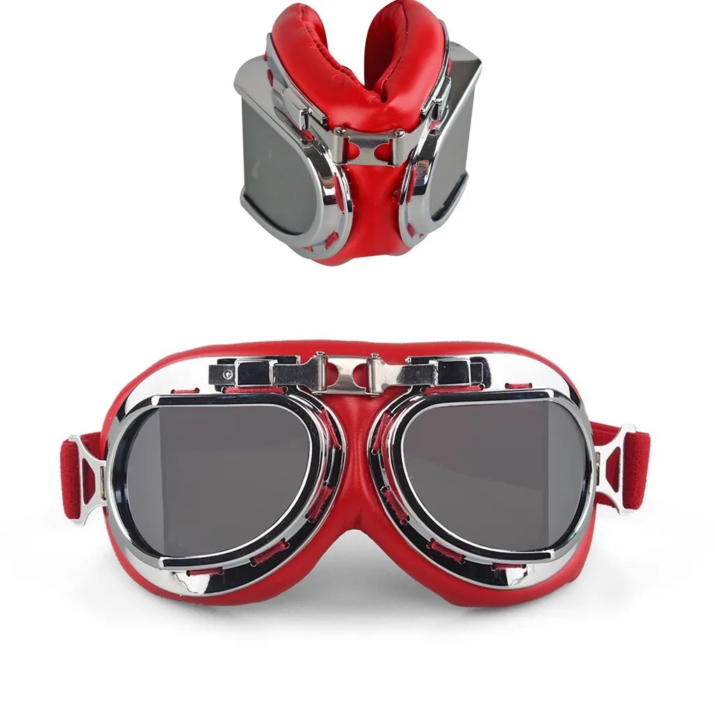 

Motorcycle Goggles Glasses Retro Vintage Classic Moto Goggles For Harley Steampunk ATV Bike Helmet