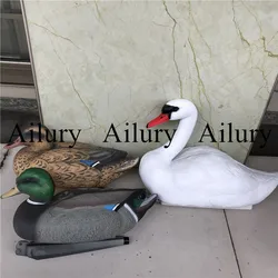 Only F White Swan,Colorful Duck Outdoor Garden Simulation Animals,Floating Decoration