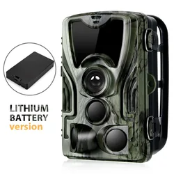 Caméra de chasse de piste avec batterie au lithium 5000Mah 20MP HC801A-LI 1080P version nocturne pièges photo surveillance sauvage