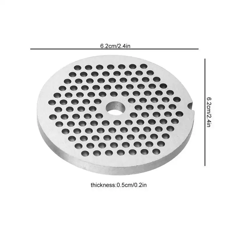 Meat Grinder Plate 3mm 5mm 7.5mm Hole Meat Grinder Crusher Disc Knife Kitchen Mincer Blade Replacement Parts Accessories images - 6