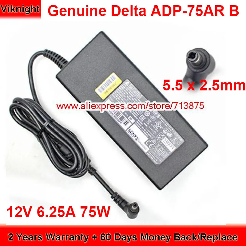 

Genuine Delta ADP-75AR B AC Adapter 12V 6.25A 75W Charger for Junpier NETWORKS SRX320 SERVICES GATEWAY 740-066487 SRX320-PWR-75W