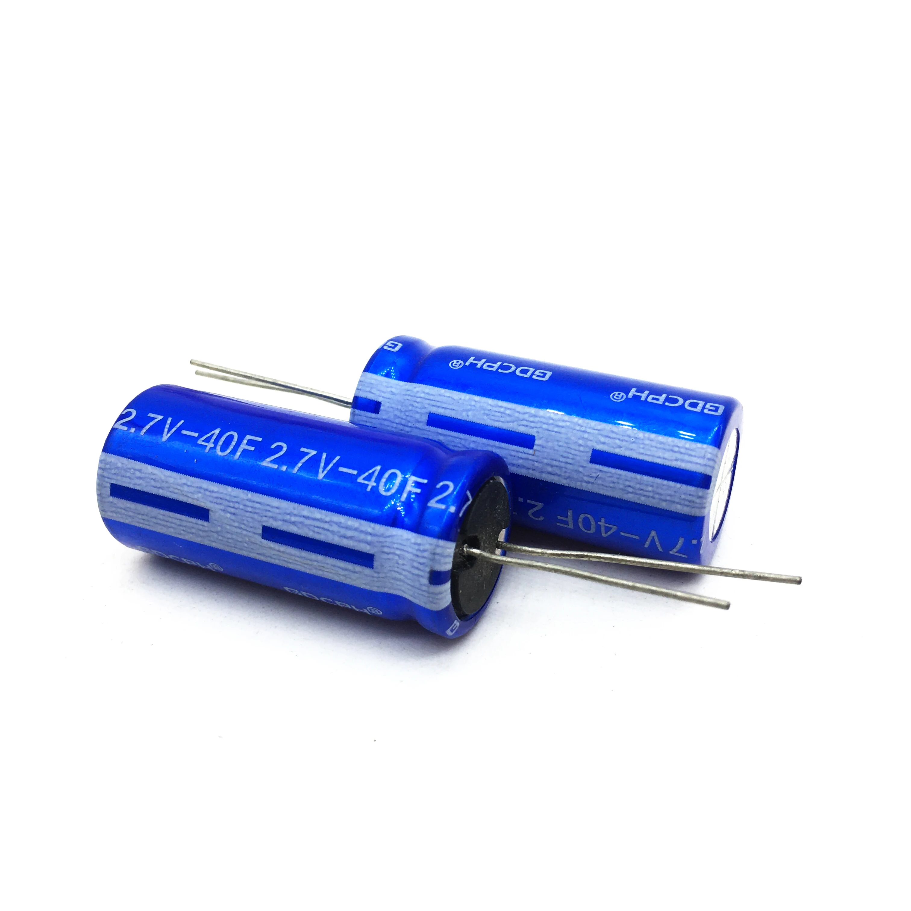 2Pcs GDCPH 2.7V 40F 40*18mm Low ESR High Frequency Low Internal Resistence 2.7V40F for Car Vehicle Auto Power Supply