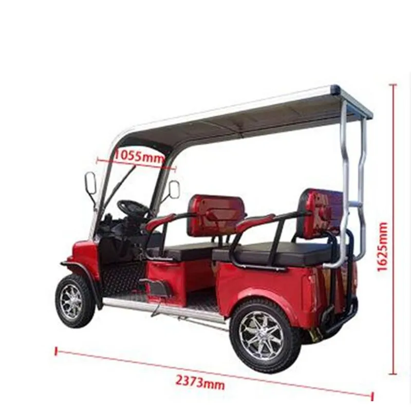 4 Wheels Electric Vehicle Four Seats Tuk Tuk Car Adult Tricycle Multifunctional Family Mobility Scooter For Sale