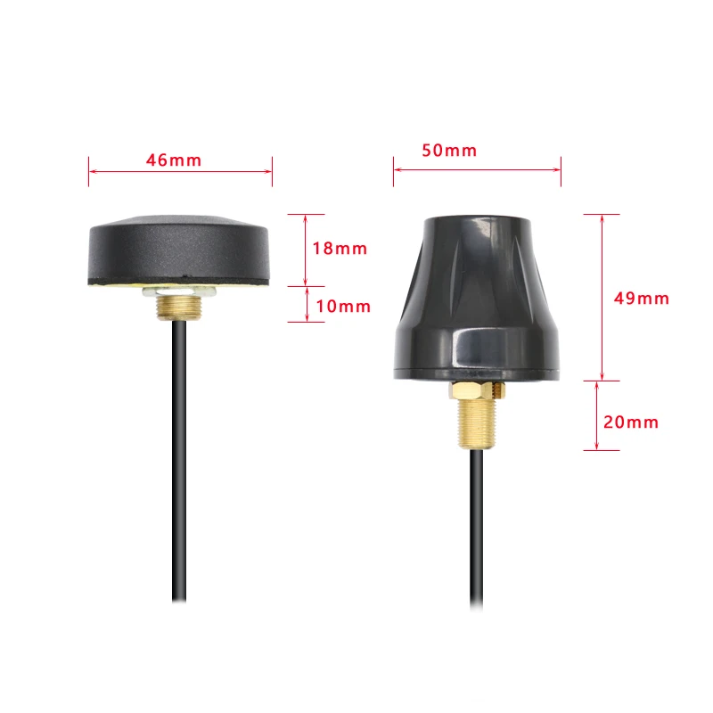 GPS antenna Outdoor waterproof Chassis Active antenna 1575.42MHz Screw fixation High gain 28DBi SMA-J male 1m cable