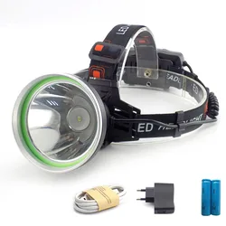 usb Rechargeable Powerful LED Led Headlamp miner big Lamp Headlight Frontal Flashlight Linternas Torch Head lamp 18650 lighting