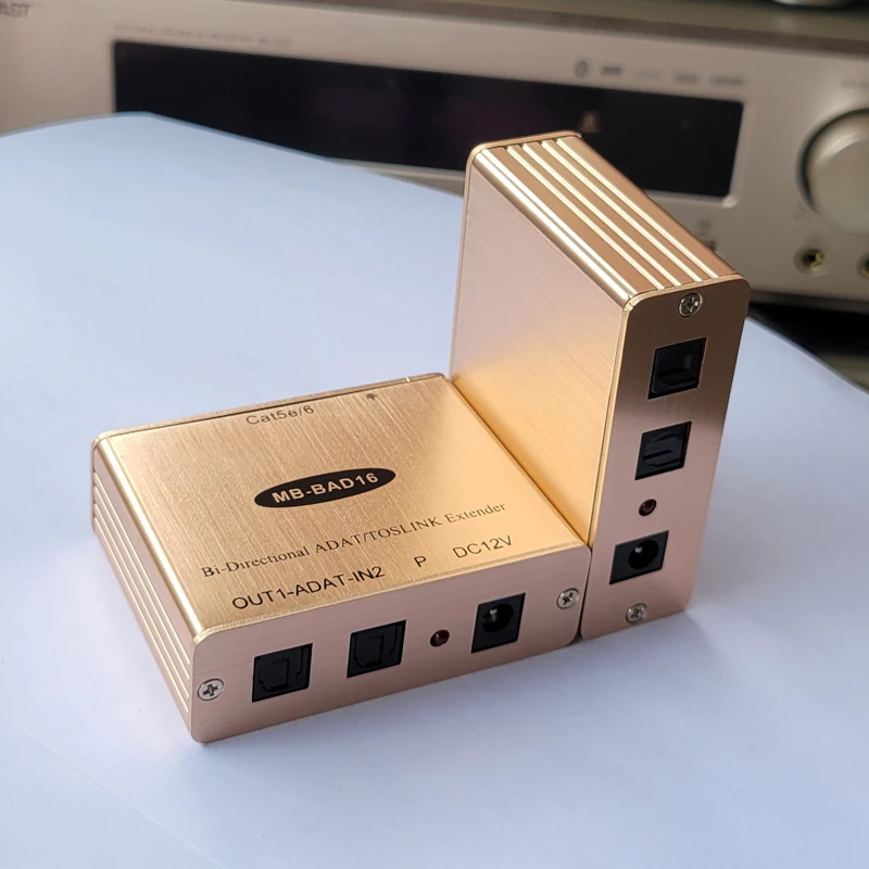 MuxBoxs Digital ADAT Optical Signal To Rj45 Converter Multi Microphone Audio Amplifier Encoder And Decoder Over Lan Cable