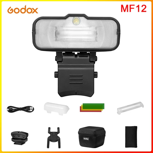 Imagen 2 del producto Godox-MF12 K2 Macro Flash Speedlite 2,4G, Control inalámbrico, modo TTL/M, batería de litio integrada para Nikon, Sony, Canon, Fuji, Olympus