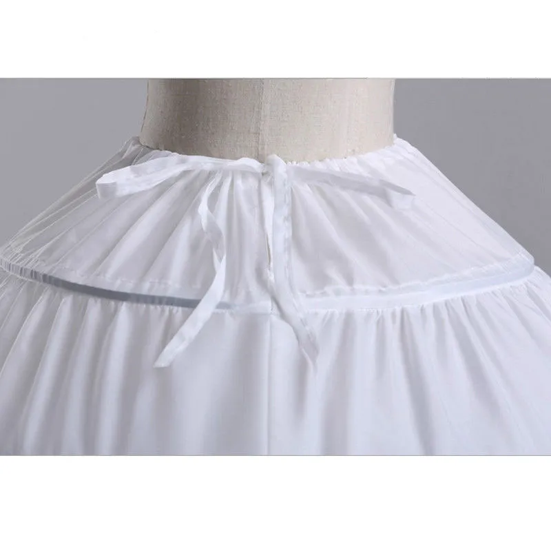 Jupon blanc pour patients, grande taille, robe de Rh, accessoires de robe de mariée, sous-jupe