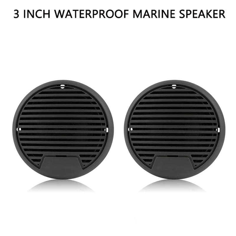 

140Watts 3 inch Marine Boat Waterproof Speakers Motorcycle Outdoor Music Speaker For RV ATV UTV Yacht Golf Carts SPA Truck