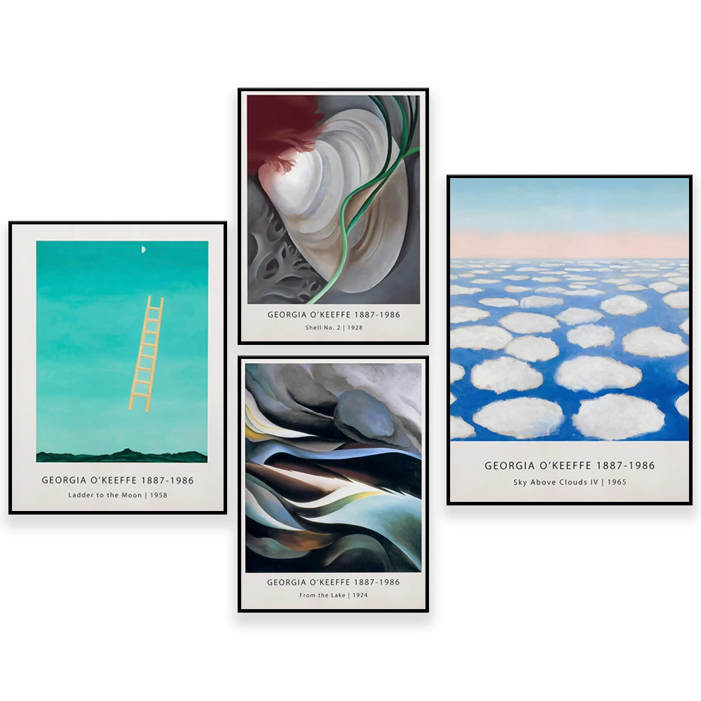 Georgia O'Keeffe - From the Lake - Georgia O'Keeffe Exhibition Poster - Art Print - Vintage Wall Art Prints - Gift idea