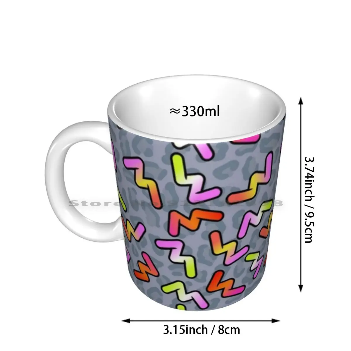 Daniel Ricciardo-Become Unstuck 90's Pattern Ceramic Mugs Coffee Cups Milk Tea Mug Car Car Racing Cars Racing Daniel Daniel