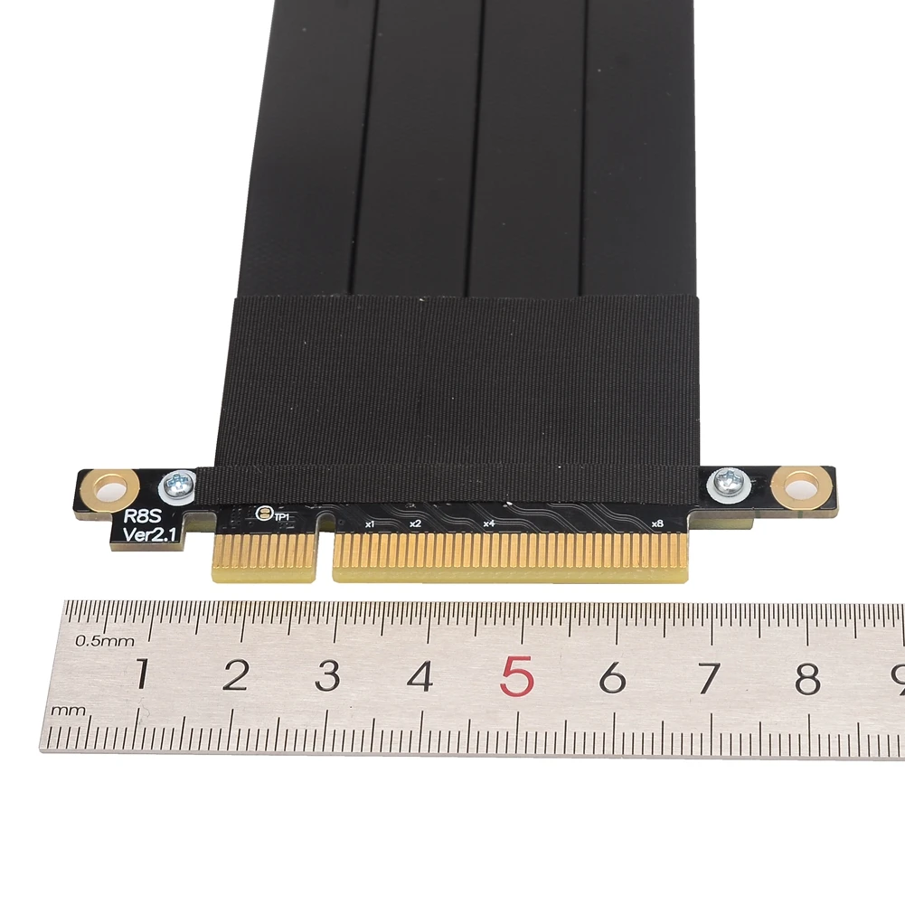 PCI-E X8 إلى X16 تمديد مهائي كابلات بطاقة الناهض ل GTX 1080 RTX3060 GPU الرسومات ETH التعدين موسع مع دعم اللوحة القاعدة