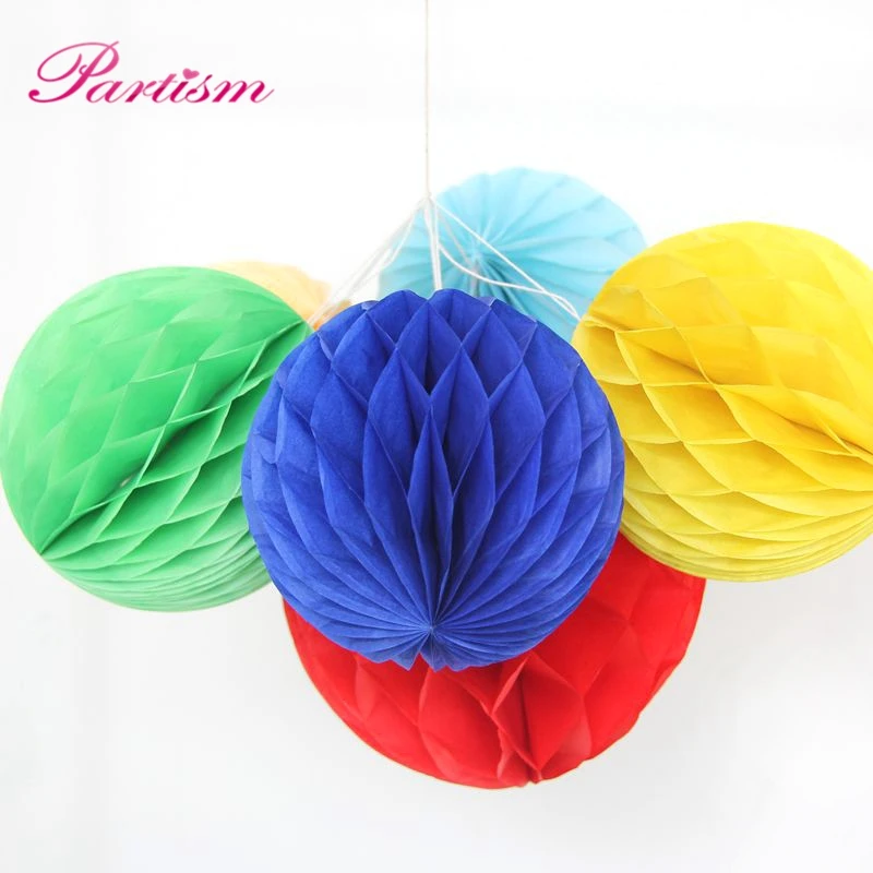 10PCS 4\'\'(10cm) Tissue Paper Lantern Honeycomb High Quality Ball For Home Garden Wedding & Kids Birthday Party Decorations