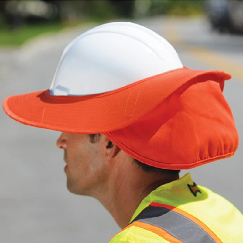 Gorra de protección para el cuello, sombrero duro de seguridad para trabajadores de la construcción al aire libre, sombrilla de verano