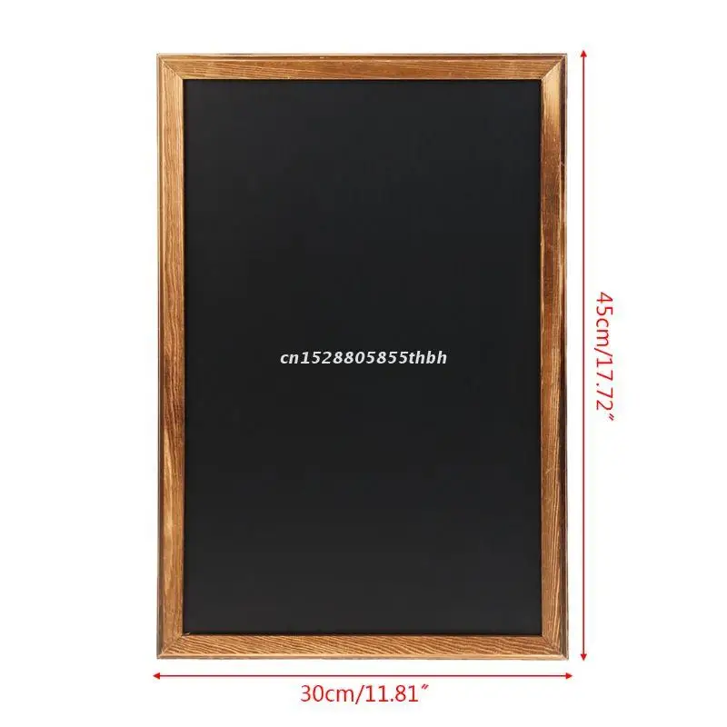 Rectangle Hanging Wooden Message Blackboard Chalkboard Wordpad Sign Kids Writing Board