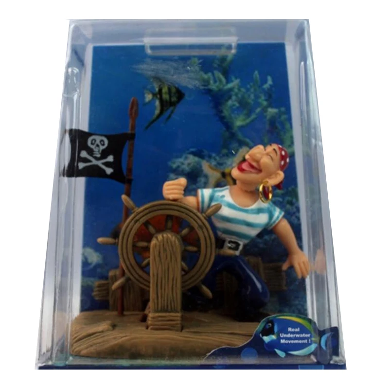 WinAqum Undersea Decoration JOLLY ROGER AERATING ORNAMENT Decor for Aquarium Fish Tank Wa93