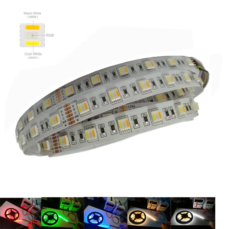 5 Years Guarrantee 2020 New  DC 12V 24V SMD 5050 RGBW Wifi LED Strip Lights  5colors rgbww LED Strip Light  For Salon Decoration