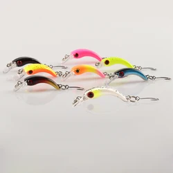 1pcs New Fishing Lure 1.3g 40mm Trout Mini Crankbait Wobblers Fishing Tackle Freshwater Minnow Crank Artificial Hard Bait Bass