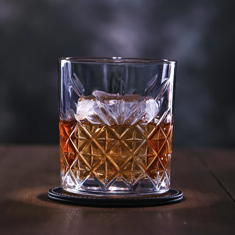 Whisky Glasses, Collins Glass,Thick Bottom Old Fashioned Rock Drinking Glassware, Scotch Whisky, Bourbon