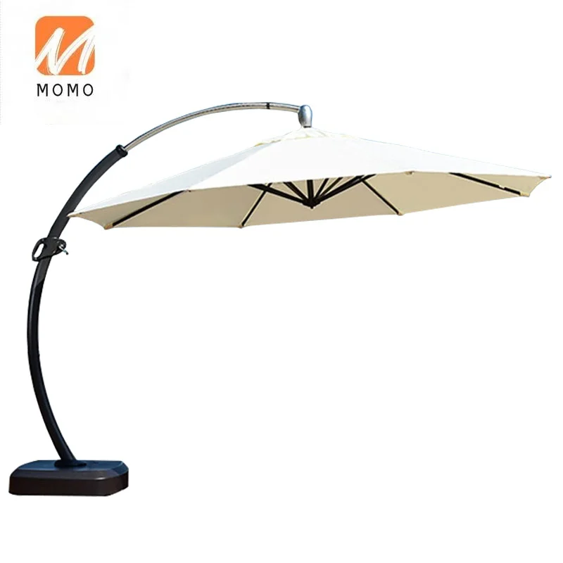 Outdoor Sunshade Large Commercial Roman Umbrella European-Style Large Curved Rod Umbrella Outdoor Courtyard Sun Umbrella 3.5 M