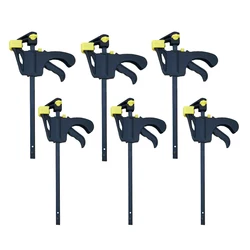 6/4/2 pcs Yellow woodworking 4-inch Plastic clamps Clip for Woodworking Fixed Clamp sergeants for carpentry Mini Tools