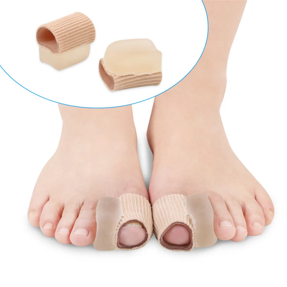 2 Pcs Hallux Valgus Corrector For Toes Silicone Bandage Valgus Correction Of The Thumb Large Toe Separator Foot Care Tool