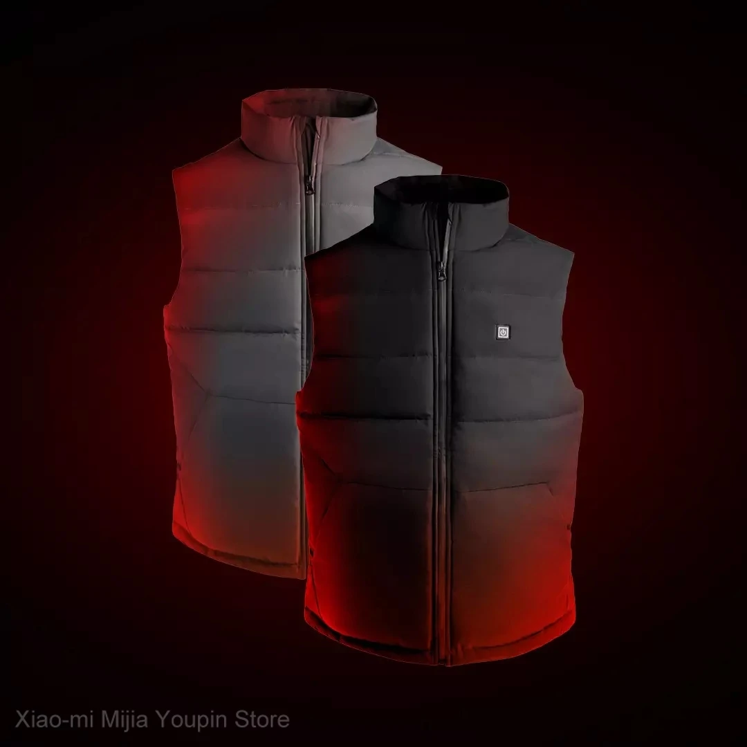 Youpin SKAH 4-Heating Area Graphene Electric Heated Vest Jackets Men Outdoor Winter Warm USB Smart Thermostatic Heating Jacket