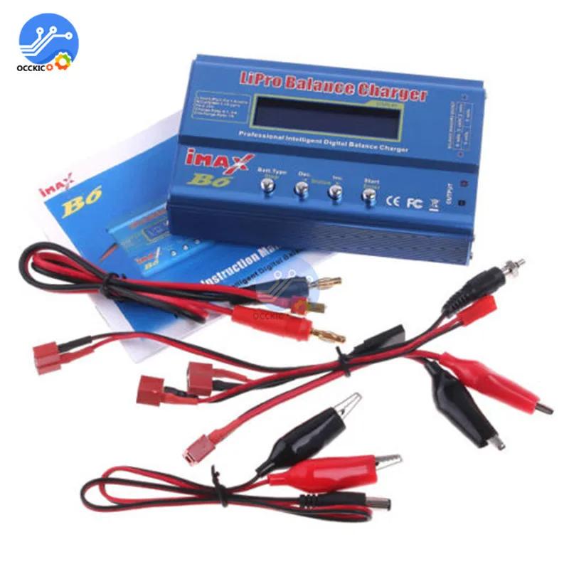 iMAX B6 Li-ion Battery Charger RC Lipo NiMh NiCD Battery Power Bank Balancer Charge Discharger LCD Digital Display