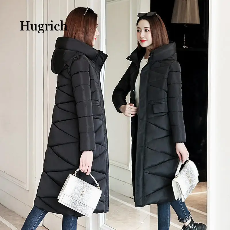 3Xl Frauen Parkas Winter Mit Kapuze Warme Mantel Dünne Baumwolle Gepolstert Grundlegende Jacke Weibliche Beiläufige Lange Outwear Feminina 2020