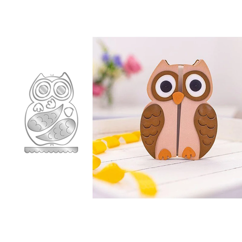 

Metal Cutting Die Suitable For Seasonal DIY Scrapbook Photo Album 3D Greeting Card Making Embossed Owl Template 2022 NEW