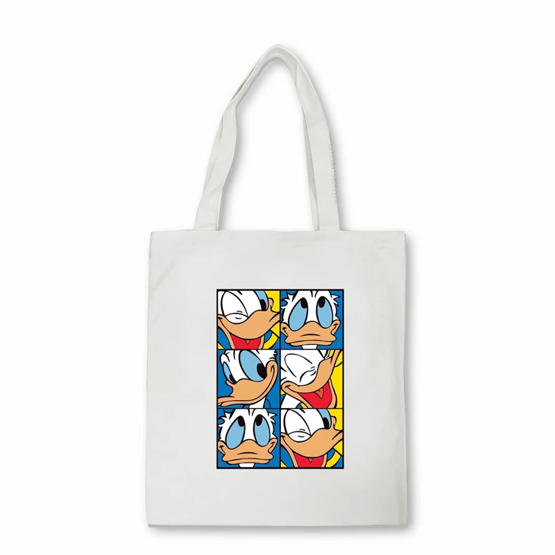 Bolso de mano de gran capacidad para mujer, bolsa de mano informal con estampado de pato y elefante, de la serie Animal