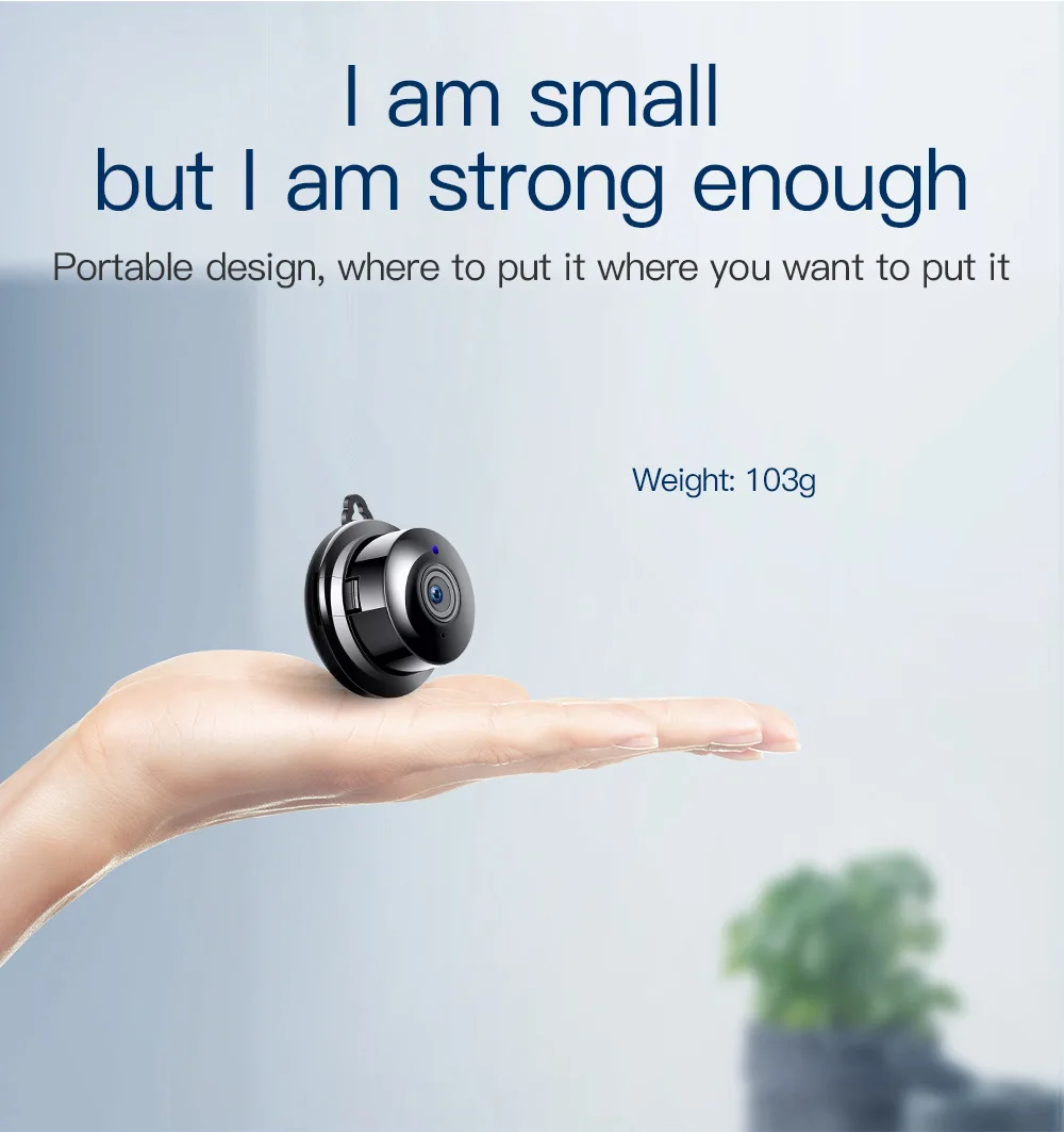 HD 보안 홈 와이파이 무선 카메라 나이트 비전 스마트 원격 네트워크 미니 카메라