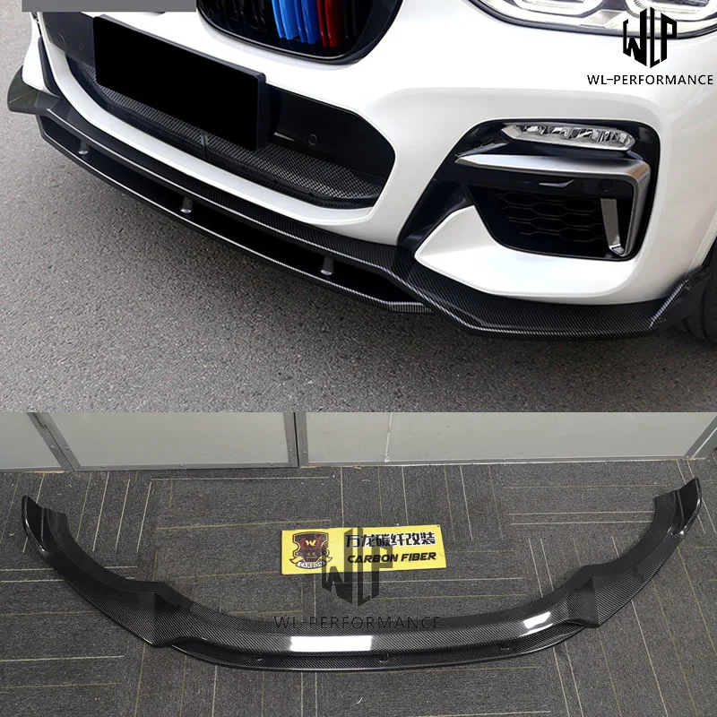 G01 G02 X3 X4 New Style Car Body Kit Front Bumper Two Pieces Front Splitter Lip for Bmw G01 G02 X3 X4 Car Styling