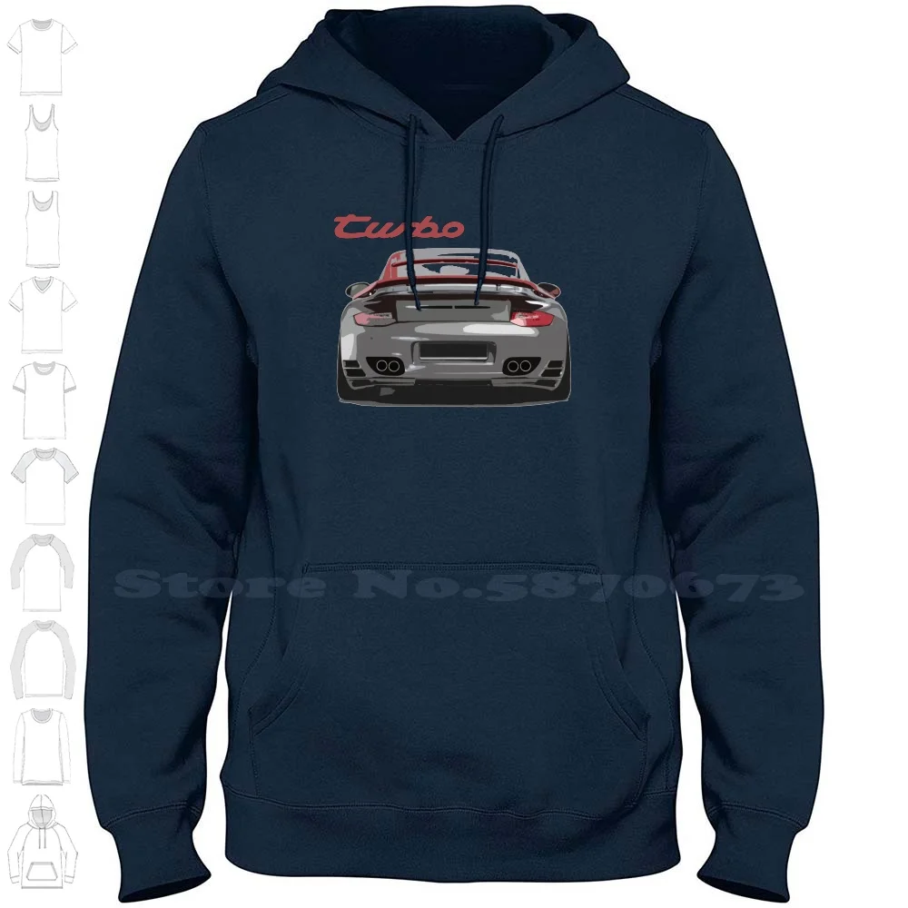 997 Turbo 100% Cotton Hoodie T-Shirt Gt3 Turbo Speed Limit Germany Racer Highway Raser Police Top Cool Sportwagen Sports Coupe