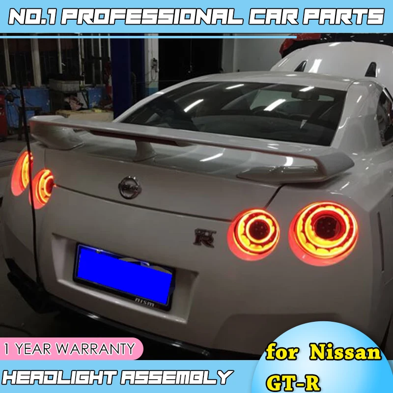 car accessories for Nissan GT-R LED Tail Light 2009-2017 GTR Tail Lamp LED DRL Turn Signal Brake Reverse auto Accessories