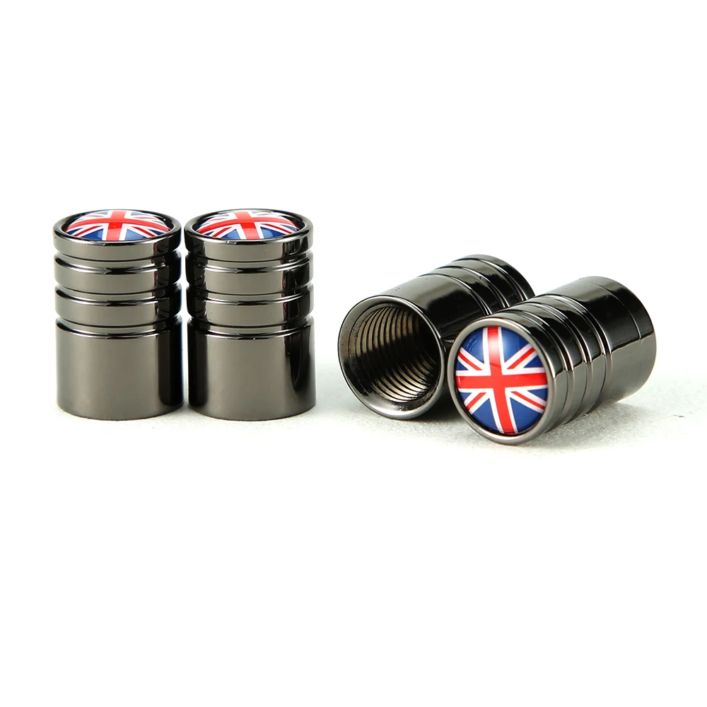 4pcs/lot National Flag Tires Wheel Valve Caps Tyre Rim Covers Car Styling Stem Cover Accessories Decoration For Car Bike Motor