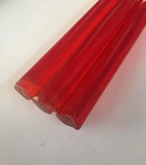 1pcs 15mm diameter acrylic rod solid stick red color round cudgel plexiglass PMMA material cylindrical wand 300mm length