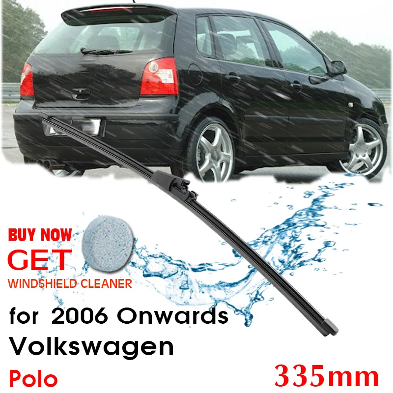 Car Wiper Blade Rear Back Window Windscreen Windshield Wipers Auto Accessories For Volkswagen Polo Hatchback  2006 Onwards 335mm