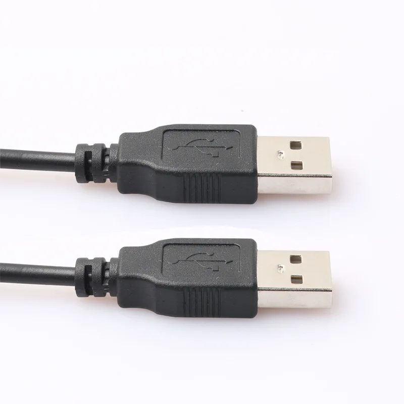 Double USB computer extension cable 1M USB 2.0 Type A Male to A Male Cable Hi-Speed 480 Mbps Black