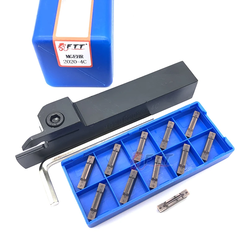 1PCS MGEHR2020-4 Drehen halter + 11PCS MGMN400 M PC9030 drehen werkzeuge MGEHR abschied und einstechen hartmetall einsätze drehm