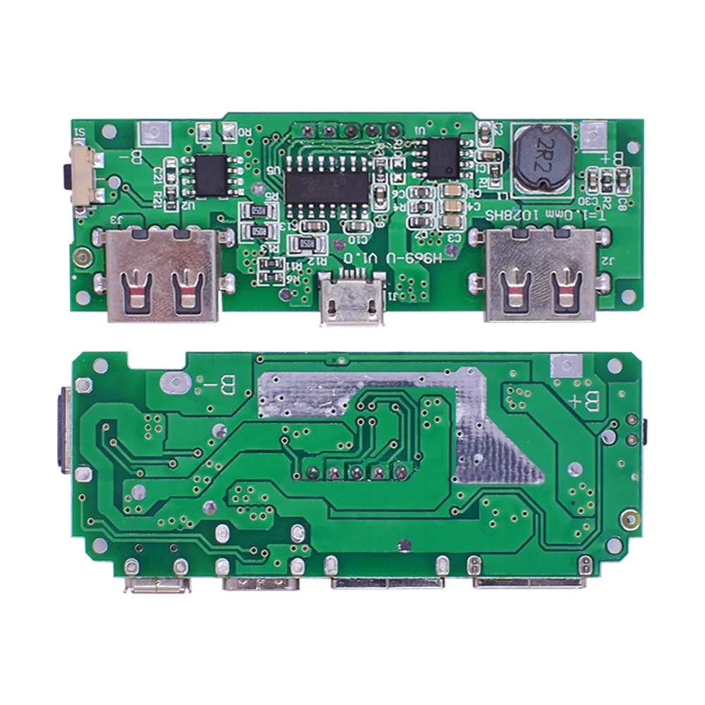 Dual USB 5V 2.4A Micro/Type-C LED USB Mobile Power Bank 18650 Charging Module Lithium Battery Charger Board Circuit Protection